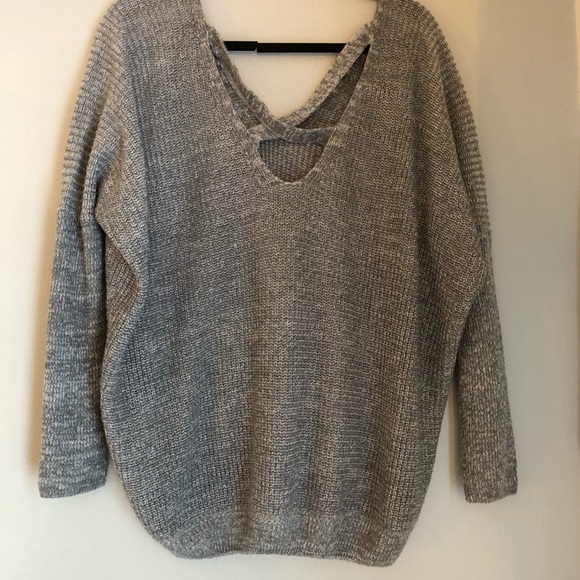 grey cable knit sweater - Picture 2 of 3